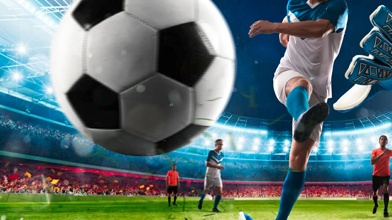 Ilustrasi pertandingan olahraga pada layar
